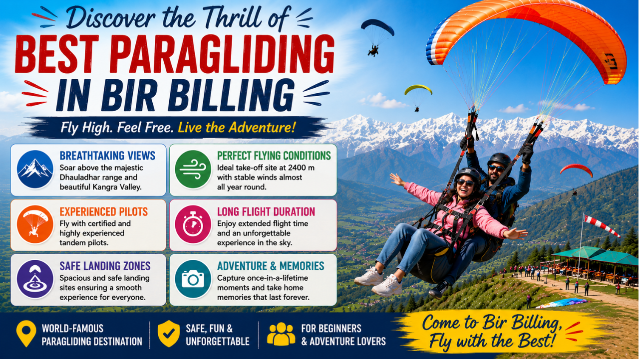 Discover the Thrill of Best Paragliding in Bir Billing