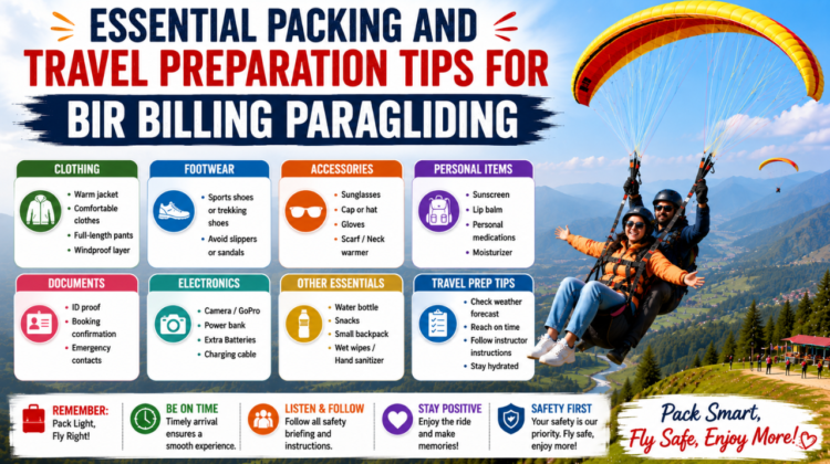 Essential Packing and Travel Preparation Tips for Bir Billing Paragliding